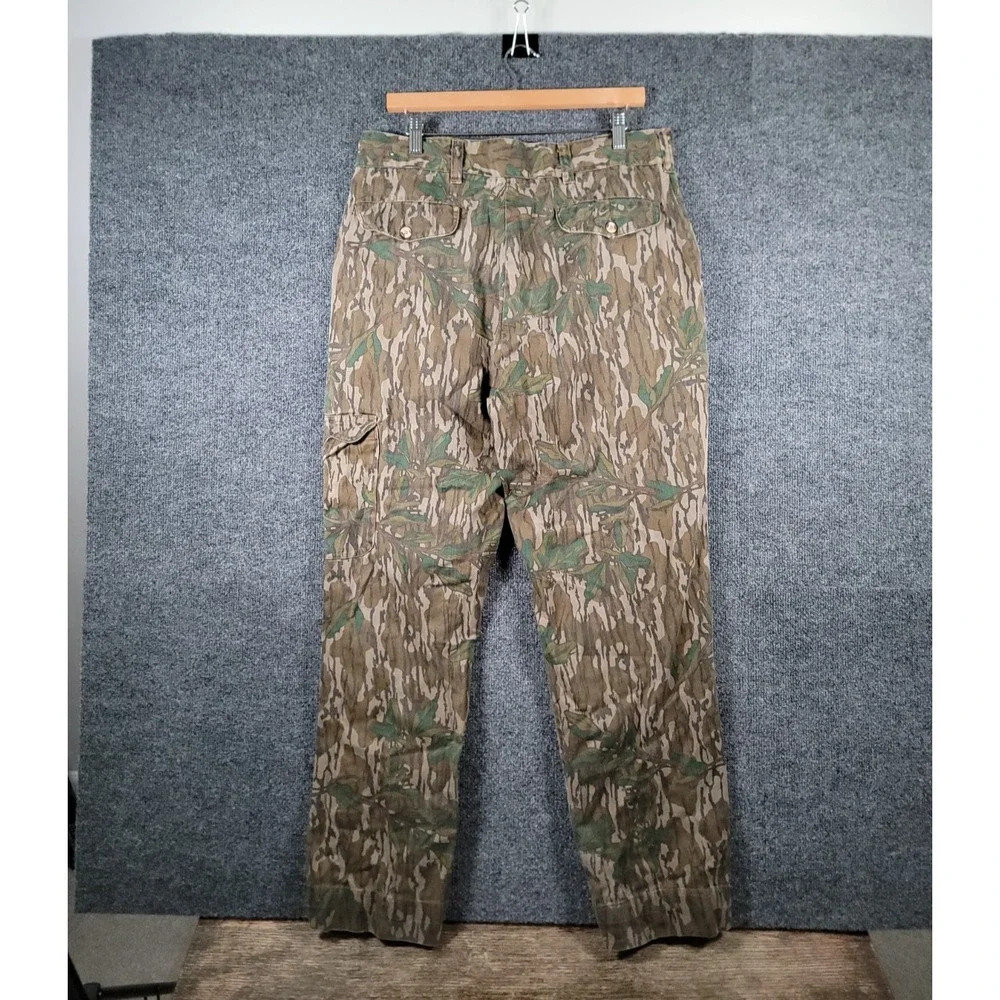 VTG Browning Mossy Oak Pants Greenleaf Camo Size 36 (Fits 34) USA Made Hunting